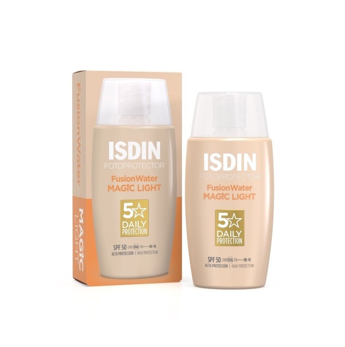 8429420231504 ضدآفتاب رنگی ایزدین ISDIN سری Fusion Water مدل MAGIC LIGHT - تصویر 1