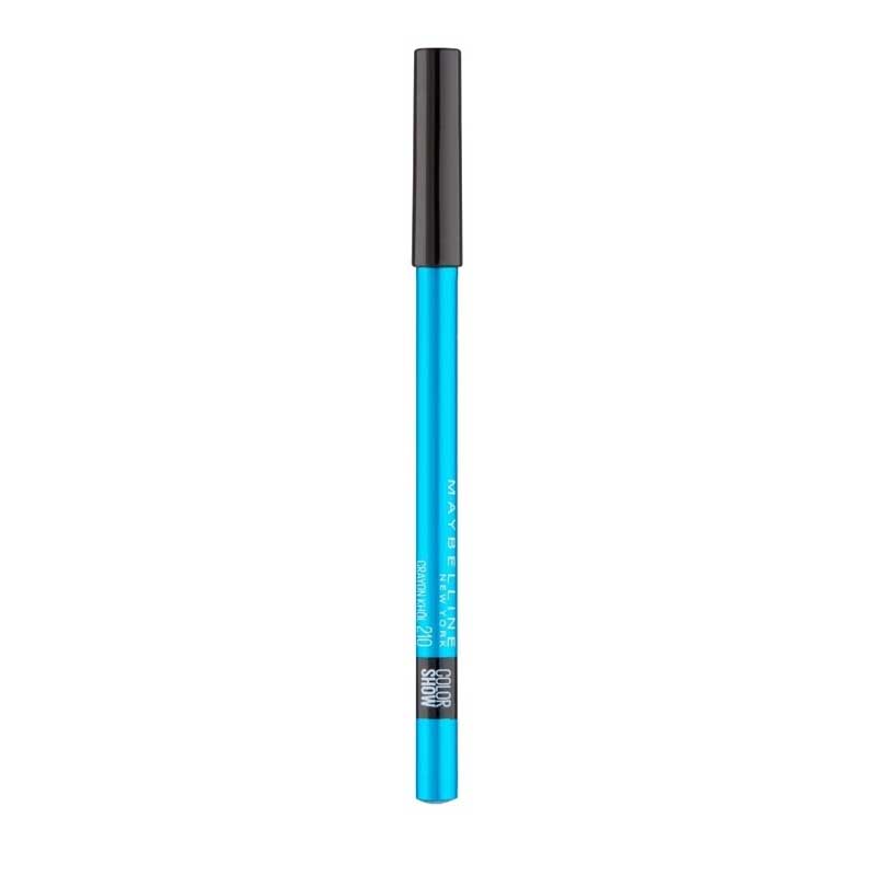 فیروهی مداد چشم کژال آبی رنگ میبلین Maybelline مدل CRAYON KHOL 210 (آبی فیروزه ای) - تصویر 1