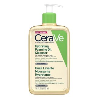 فوم شوینده روغنی صورت سراوی CERAVE مدل HYDRATING FOAMING OIL CLEANSER حجم 473 میلی لیتر