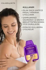 شامپو ضد ریزش و حجم دهنده بیوکسین Bioxcin مدل Collagen & Biotin بسته 2 عددی - تصویر 2