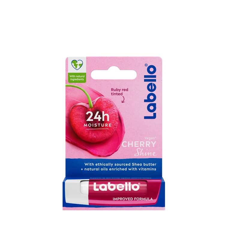 لابلو-البالو-1 بالم لب لابلو Labello مدل Cherry Shine (آلبالو) - تصویر 1