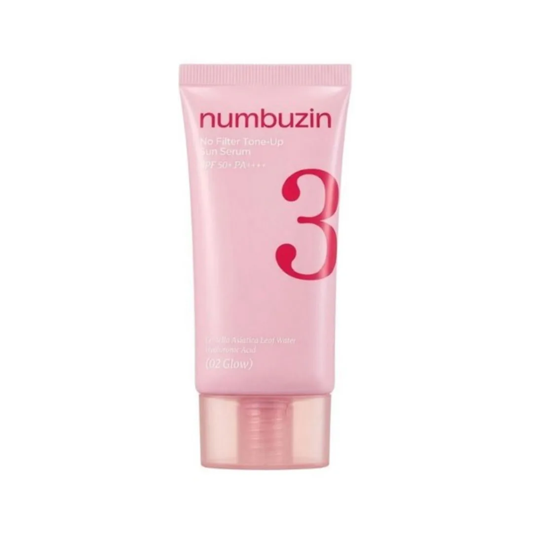 NUMBUZIN-NO-FILTER-TONE-UP-SUN-SERUM-02-GLOW ضد آفتاب تون آپ نامبوزین